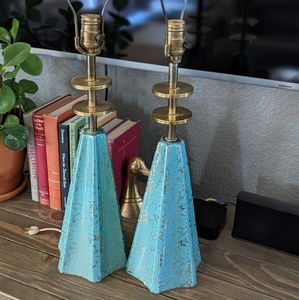 Vintage 1950's ceramic lamps